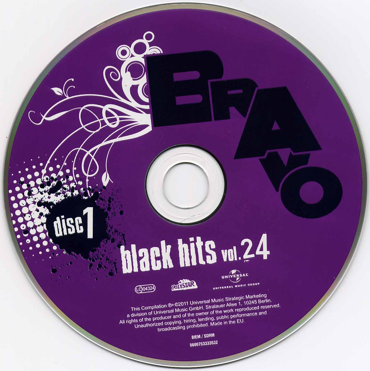 Copertina Cd Bravo Black Hits Vol.24 - CD (1-2), Cover Cd Bravo Black ...