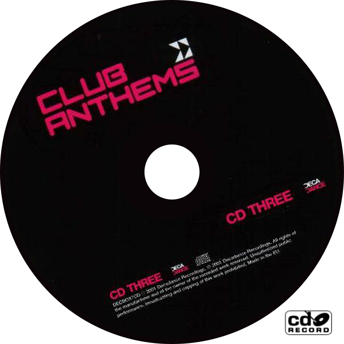 Various - The No 1 Club Anthems Album CD at Discogs