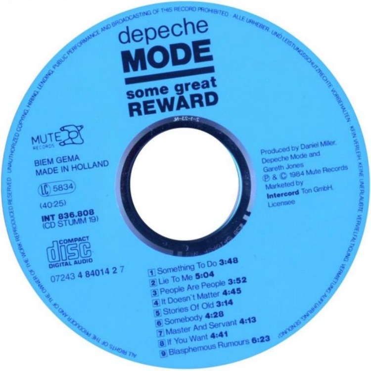 Depeche Mode Some Great Reward (1984) - L Express