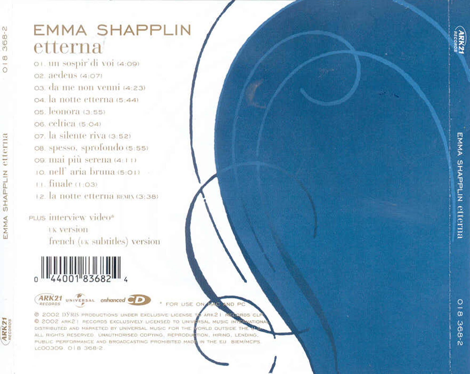 Emma Shapplin-spente le stelle - YouTube