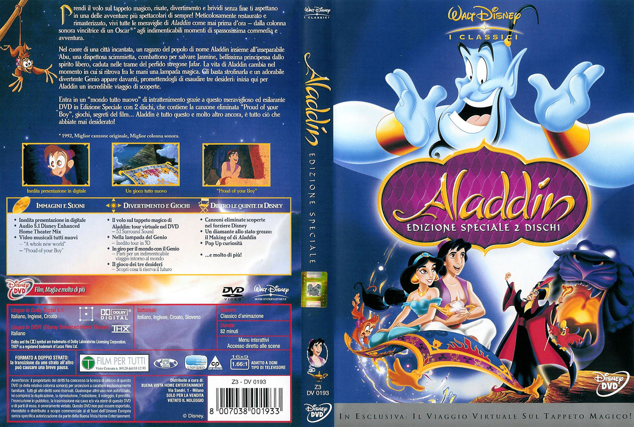 Dvd Cover Aladdin