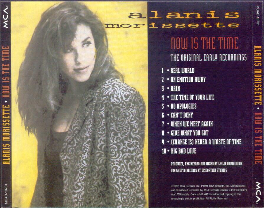 Scarica la copertina cd Alanis Morissette - Now Is The Time - Back ...