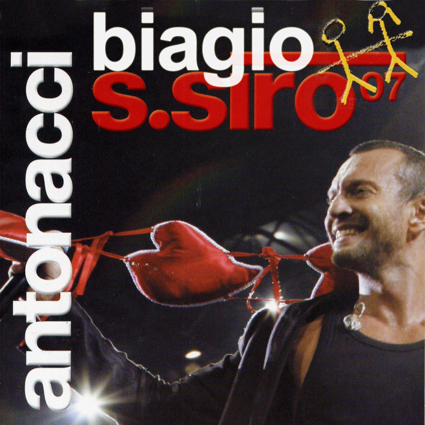 Copertina cd Biagio Antonacci - San Siro 2007 - front, cover cd Biagio ...