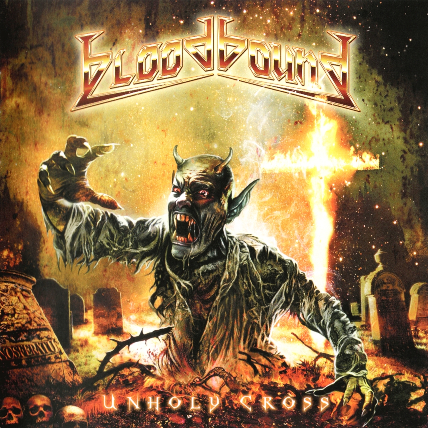 Copertina cd Bloodbound - Unholy Cross - Front, cover cd Bloodbound ...